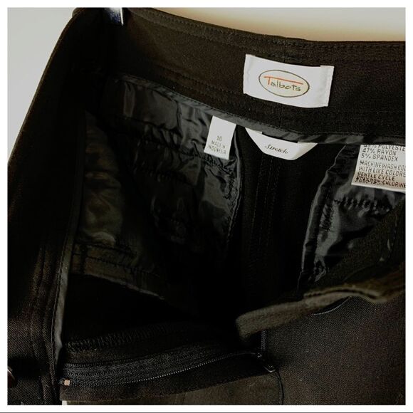 Talbots Stretch Black Dress Pants Sz 10 EUC - Picture 9 of 9